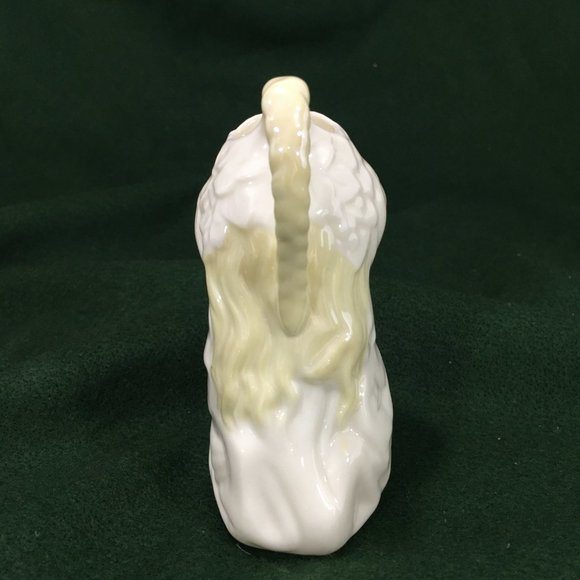 Belleek Undine Irish Maiden Creamer Parian China 7th Mark Gold 1980-93 Vintage - Picture 4 of 6